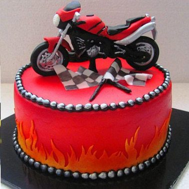 Торт красный мотоцикл купить - новосибирск.сладкоежкин.рф