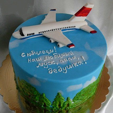 Торт потрясающему лётчику купить - новосибирск.сладкоежкин.рф