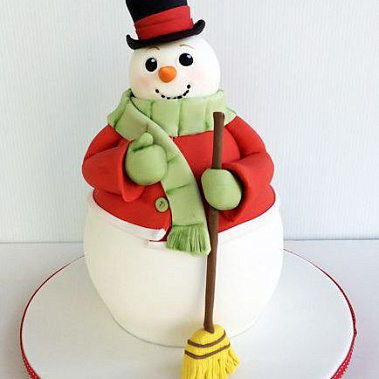 Торт добрый снеговик купить - новосибирск.сладкоежкин.рф